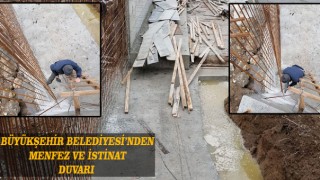 Büyükşehir Belediyesi'nden Menfez Ve İstinat Duvarı