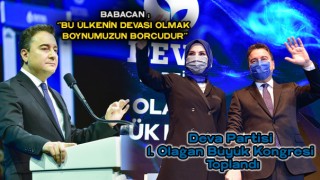 Deva Partisi'nden Ankarada Birinci Olağan Büyük Kongresi