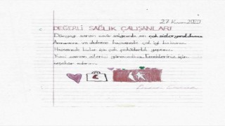 Torundan Sağlık Çalışanlarına Teşekkür