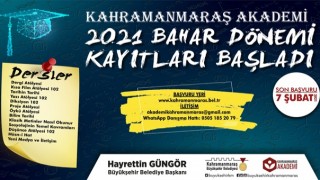 Kahramanmaraş Akademi Başvuruları Hızlı Başladı
