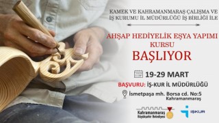 Kahramanmaraş'ta Ahşap Hediyelik Eşya Yapımı Kursu Başlıyor