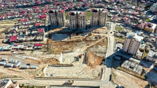 Kentsel Dönüşüm Bölgesinde İnşaat Çalışmaları Sürüyor