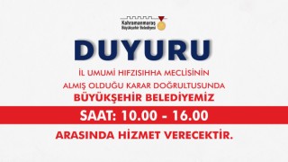 Kahramanmaraş Büyükşehir Belediyesi Mesai Saatinde Değişikliğe Gitti