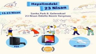 Sanko Park Avm'den 23 Nisan'a Özel Resim Yarışması Düzenlendi