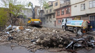 Sarayaltı Yolunda Yıkım Yine Başladı