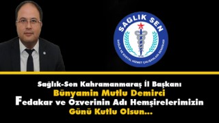 Başkan Demirci'nin Hemşireler Günü Mesajı