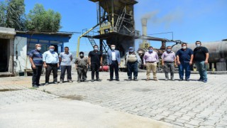 Başkan Okay Asfalt Çalışmalarını İnceledi