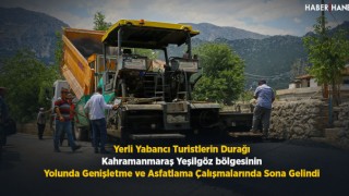 Kahramanmaraş Yeşilgöz Bölgesinin Yol Çalışmalarında Sona Gelindi