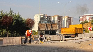 Kahramanmaraş Turgut Özal Caddesinde Yaya Güvenliğini Arttıran Çalışma