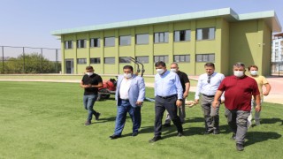 Başkan Fadıloğlu İle Başkan Gözegir, M. Hayri Özkeçeci Spor Kompleksi'ni İnceledi