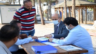Başkan Okay Fen İşleri Şantiyesini Ziyaret Etti