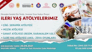 Kahramanmaraş'ta İleri Yaş Atölyeleri’nde Başvurular Başlıyor