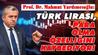 Yardımcıoğlu: Türk Lirası para olma özelliğini kaybediyor!