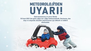 Kahramanmaraş'a Kar Uyarısı