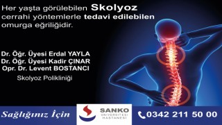 Sanko Üniversite Hastanesinde Bir ilk Skolyoz Polikliniği Açıldı