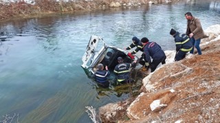 Kahramanmaraş'ta araç nehre düştü: 1 ölü 2 yaralı