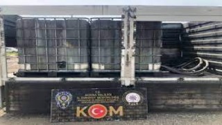Kamyonette 3 bin 300 litre kaçak akaryakıt ele geçirildi