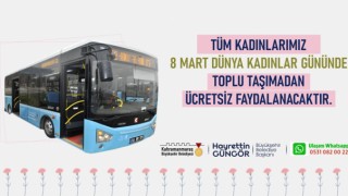 Toplu Taşıma Bugün Kadınlara Ücretsiz