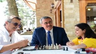 Başkan Güngör Eski Bakan Tüzmen’i Ağırladı