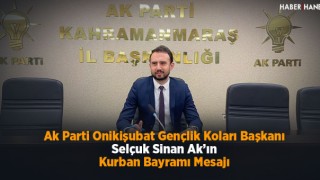 Başkan Ak’ın Kurban Bayramı Mesajı