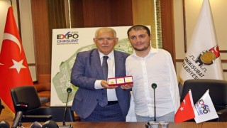 Başkan Mahçiçek, Dünya Ve Avrupa Şampiyonu Beytullah Eroğlu İle Bir Araya Geldi
