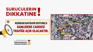 Kahramanmaraş Kanlıdere Caddesi Trafiğe Açıldı