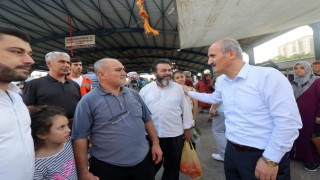 Başkan Okay, Doğukent Pazar’ını Ziyaret Etti
