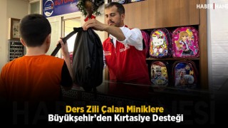 Ders Zili Çalan Miniklere Büyükşehir’den Kırtasiye Desteği