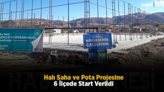Halı Saha ve Pota Projesine 6 İlçede Start Verildi
