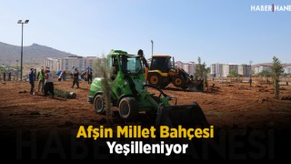 Afşin Millet Bahçesi Yeşilleniyor