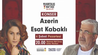 Kurtuluş Haftası’nda Azerin ve Kabaklı Konseri