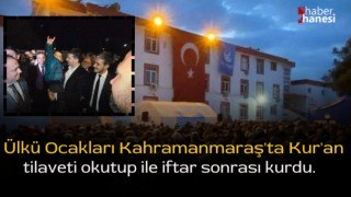 Ülkü Ocakları, Kahramanmaraş'ta depremde kaybettiğimiz canlarımız ve depremzedeler için iftar verdi!