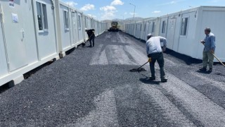 Büyükşehir, Nurhak Konteyner Kent’te Alt ve Üstyapı İmalatını Sürdürüyor