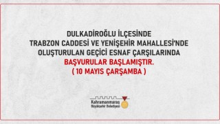 Geçici Çarşılarda Başvurular Başladı!