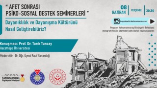 Prof. Tuncay, Dayanışma Kültürünün Geliştirilmesini Anlatacak