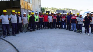 Büyükşehir İtfaiyesi’nden yangına müdahale eğitimi