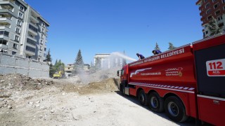 Büyükşehir’den tozlanmaya karşı sulama desteği