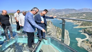 Güngör ve Kirişci, Ali Kayası Cam Teras’ta İncelemelerde Bulundu
