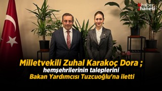 Vekil Karakoç Dora hemşehrilerinin taleplerini Bakan Yardımcısı Tuzcuoğlu'na iletti