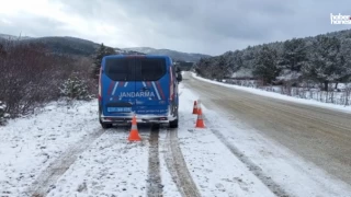 Kahramanmaraş'ta Karlı Yolda Mahsur Kalanlar Kurtarıldı!