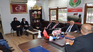 İYİ Parti Dulkadiroğlu Belediye Başkan Adayı Can, Şehit Aileleri ve Gaziler Derneği'ni Ziyaret Etti