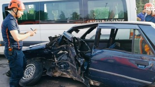 Kahramanmaraş'ta 2 Otomobilin Çarpıştığı Kazada 2 Kişi Yaralandı!