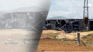 Kahramanmaraş'ta İnşaat İşçilerinin Kaldığı Konteynerler Küle Döndü!