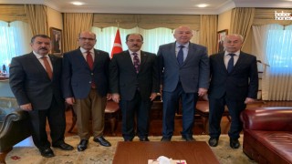 Rektör Yasım, Azerbaycan’da Bakü Büyükelçisi Doç. Dr. Cahit Bağcı’yı Ziyaret Etti