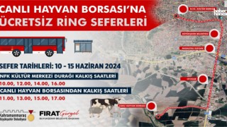 Kahramanmaraş Canlı Hayvan Borsası'na Ücretsiz Otobüs Seferleri Başladı