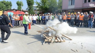Kahramanmaraş Büyükşehir Belediyesi'nden Yangın Tatbikatı ve Eğitim Programı