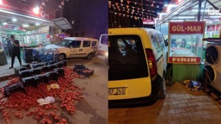 Kahramanmaraş'ta Kadın Sürücü Hafif Ticari Araç ile Markete Daldı