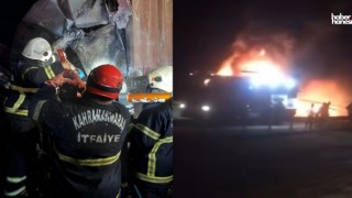 TAG Otoyolu'nda Meydana Gelen Trafik Kazasında Bir Tır Sürücüsü Yanarak Can Verdi!