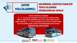 Kahramanmaraş Geleneksel Ağustos Fuarı İçin Toplu Ulaşım Güzergahları ve Saatleri Güncellendi