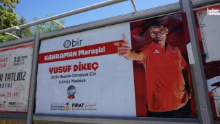 Kahramanmaraş, Milli Sporcu Yusuf Dikeç’i Afişlerle Destekledi!